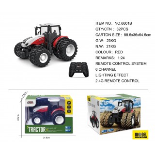R/C červený traktor