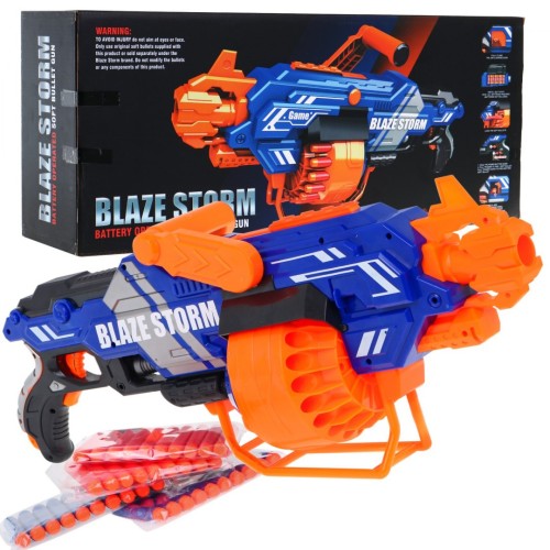 Velká dětská puška 8+ Blaze Storm 40 pěnových kulek + rukojeť stojanu