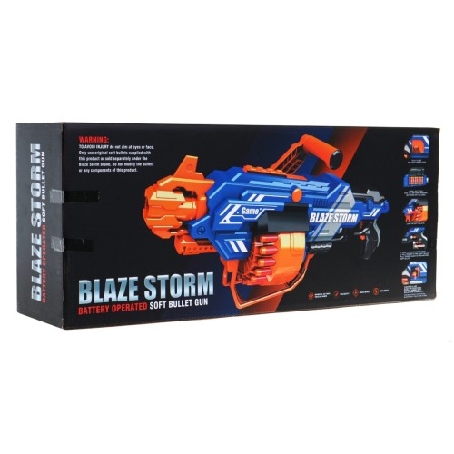 Velká dětská puška 8+ Blaze Storm 40 pěnových kulek + rukojeť stojanu