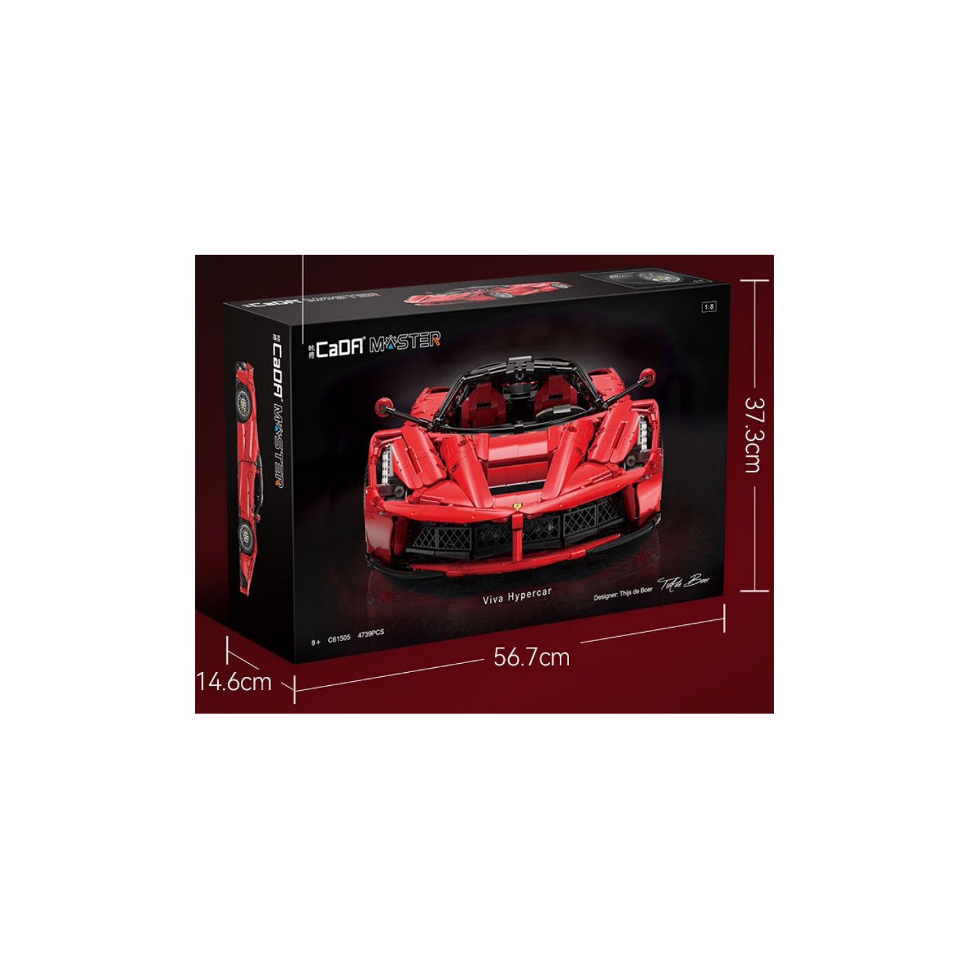 R/C bloky Sportovní Autíčko Hyperauto červené EE