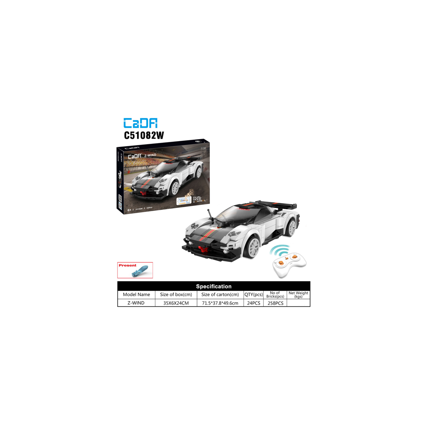 Bloky R/C Autíčko Z-WIND EE