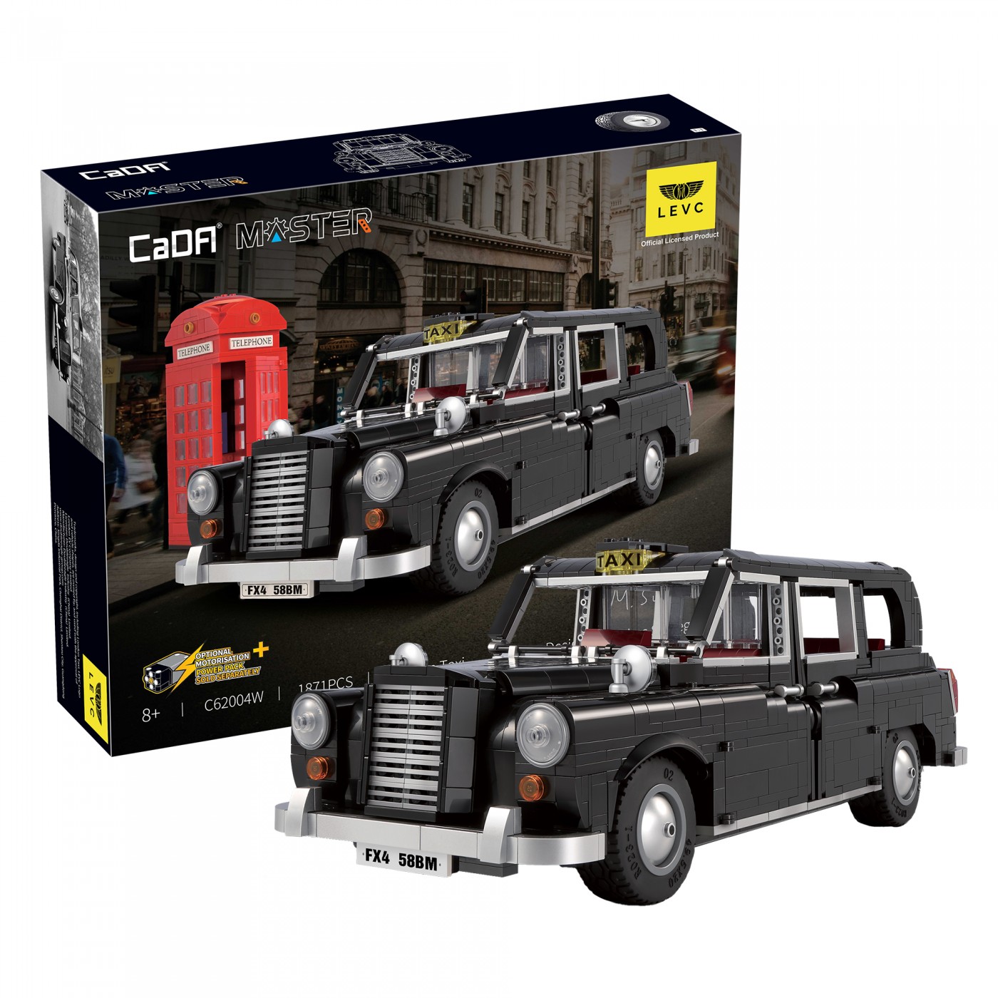 Bloky Auto Taxi Pads Retro 1871el. EE