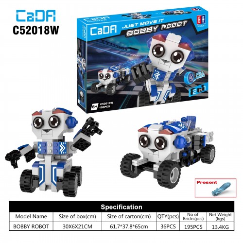 Bloky Bobby Robot 2v1 95el. EE