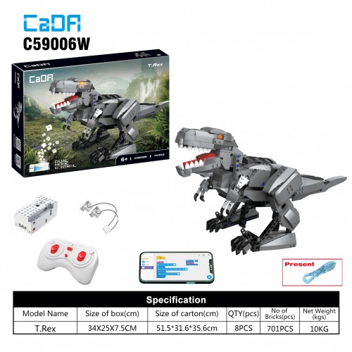 Bloky R/C Dinosaur 701el. EE