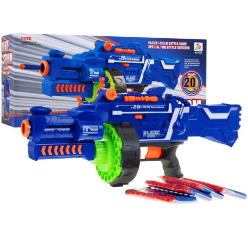 Dětský kulomet 6 Blaze Storm + 20 dlouhých pěnových kulek
