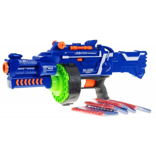 Dětský kulomet 6 Blaze Storm + 20 dlouhých pěnových kulek