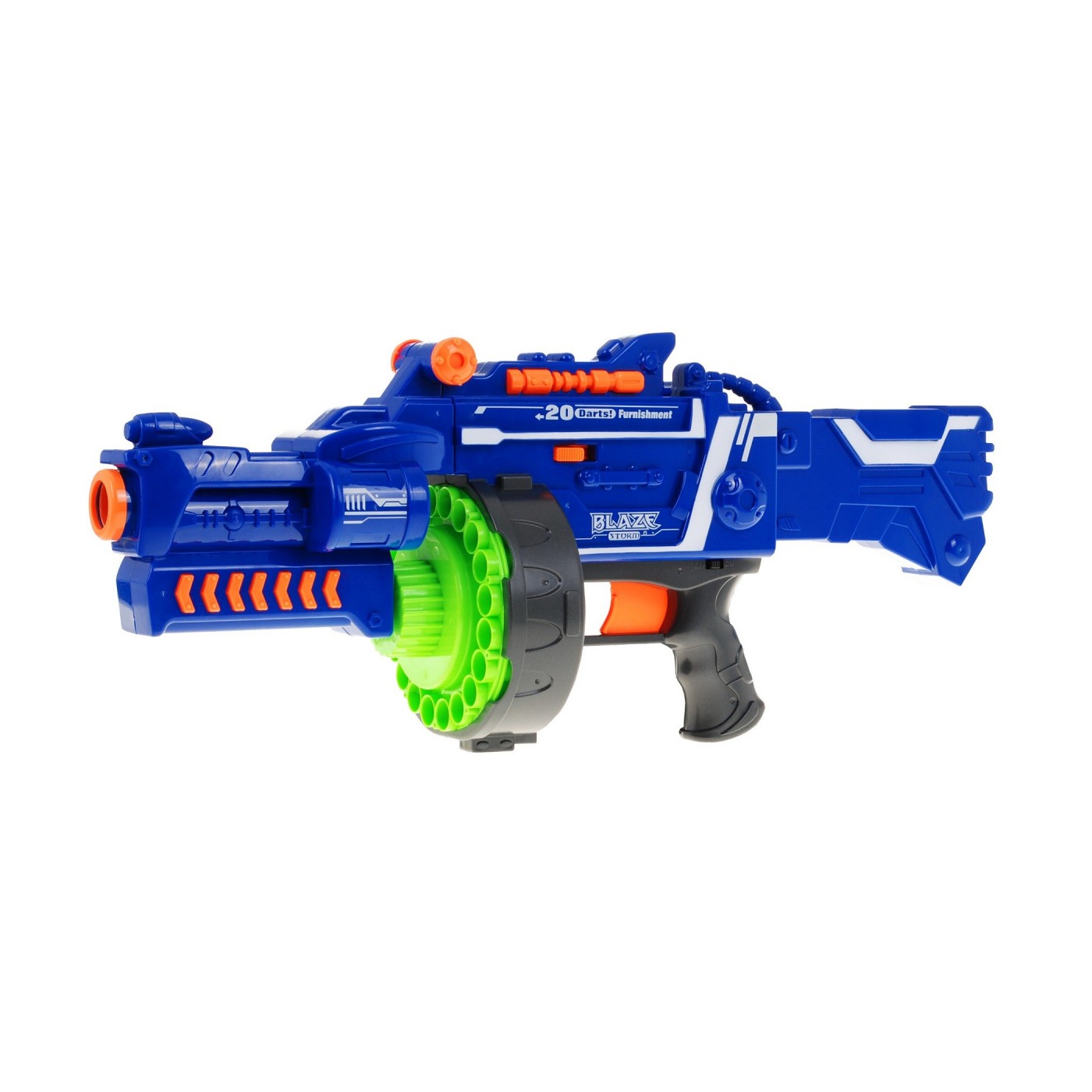 Dětský kulomet 6 Blaze Storm + 20 dlouhých pěnových kulek