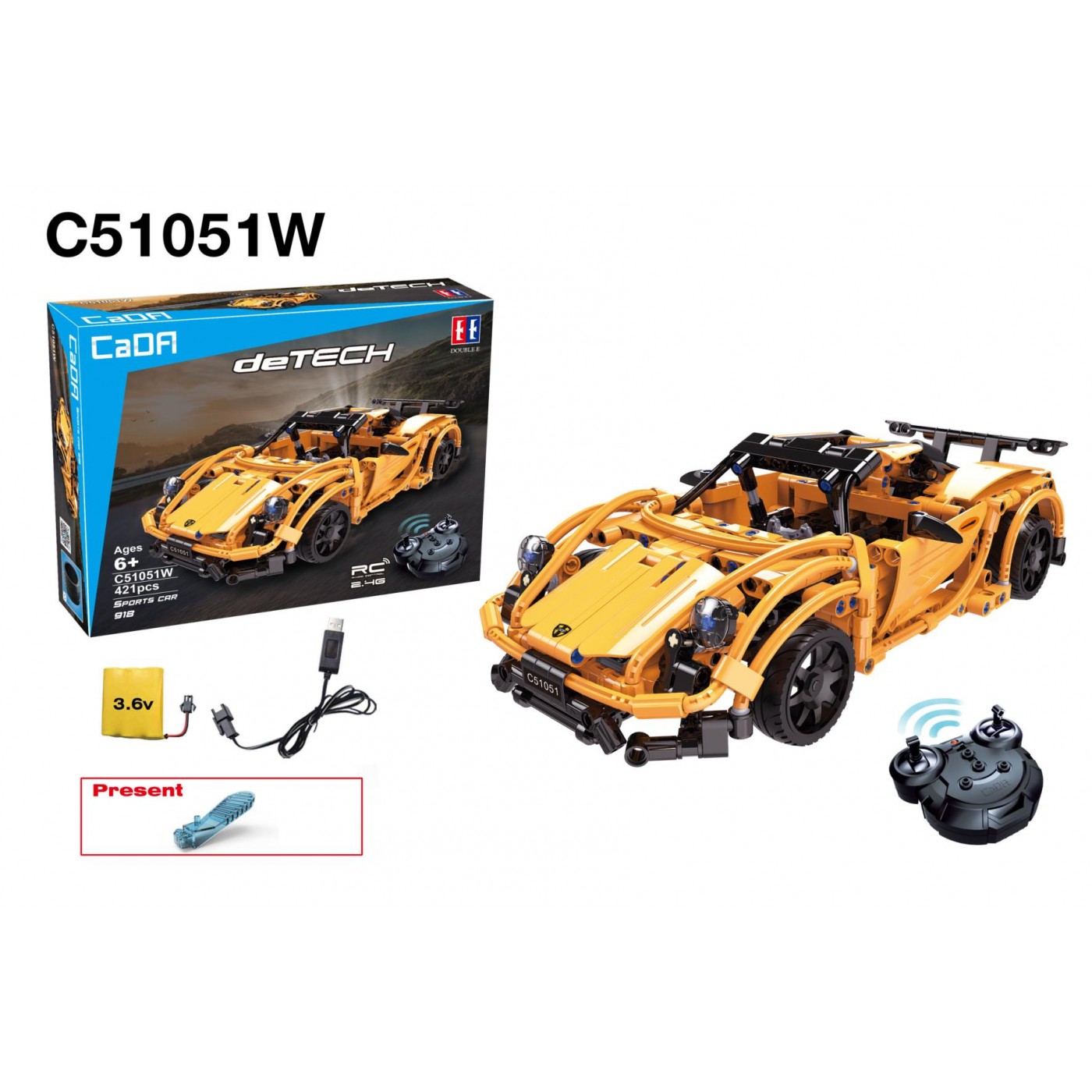Bloky R/C Sportovní auto 421el. EE