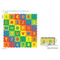 Mega podložka puzzle čísla a písmena