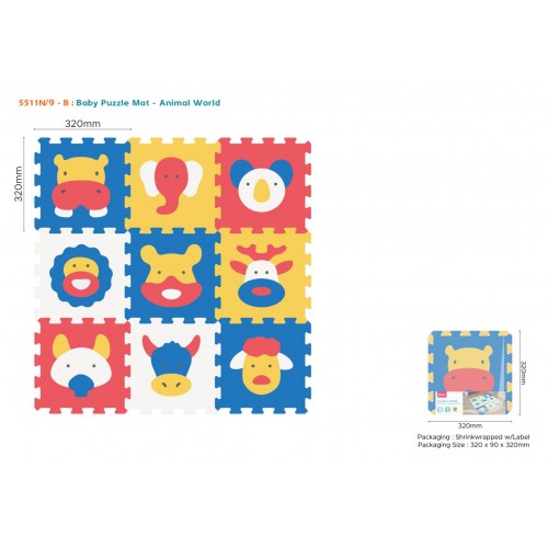 Podložka puzzle zvířátka