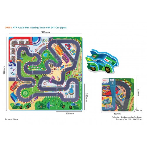 Rally Track Puzzle Mat