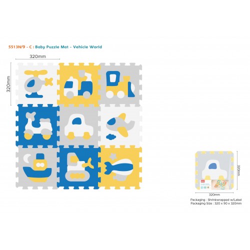 Podložka Vozidla Puzzle