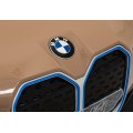 Autíčko BMW I4 na baterii pro děti Zlaté + Slow Start + EVA + Eco-kůže + Audio LED + Dálkové ovládání