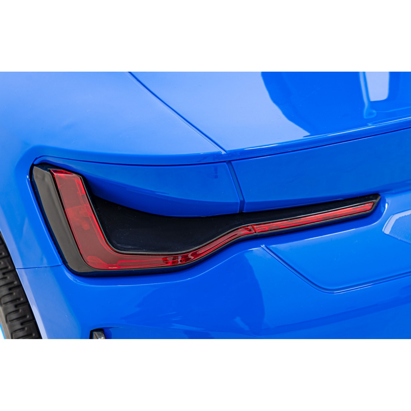 Autíčko BMW I4 na baterii pro děti Modré + Pomalý Start + EVA + Eko-kůže + Audio LED + Dálkové ovládání