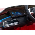 Autíčko BMW I4 na baterii pro děti červené + Slow Start + EVA + Eco-kůže + Audio LED + Dálkové ovládání