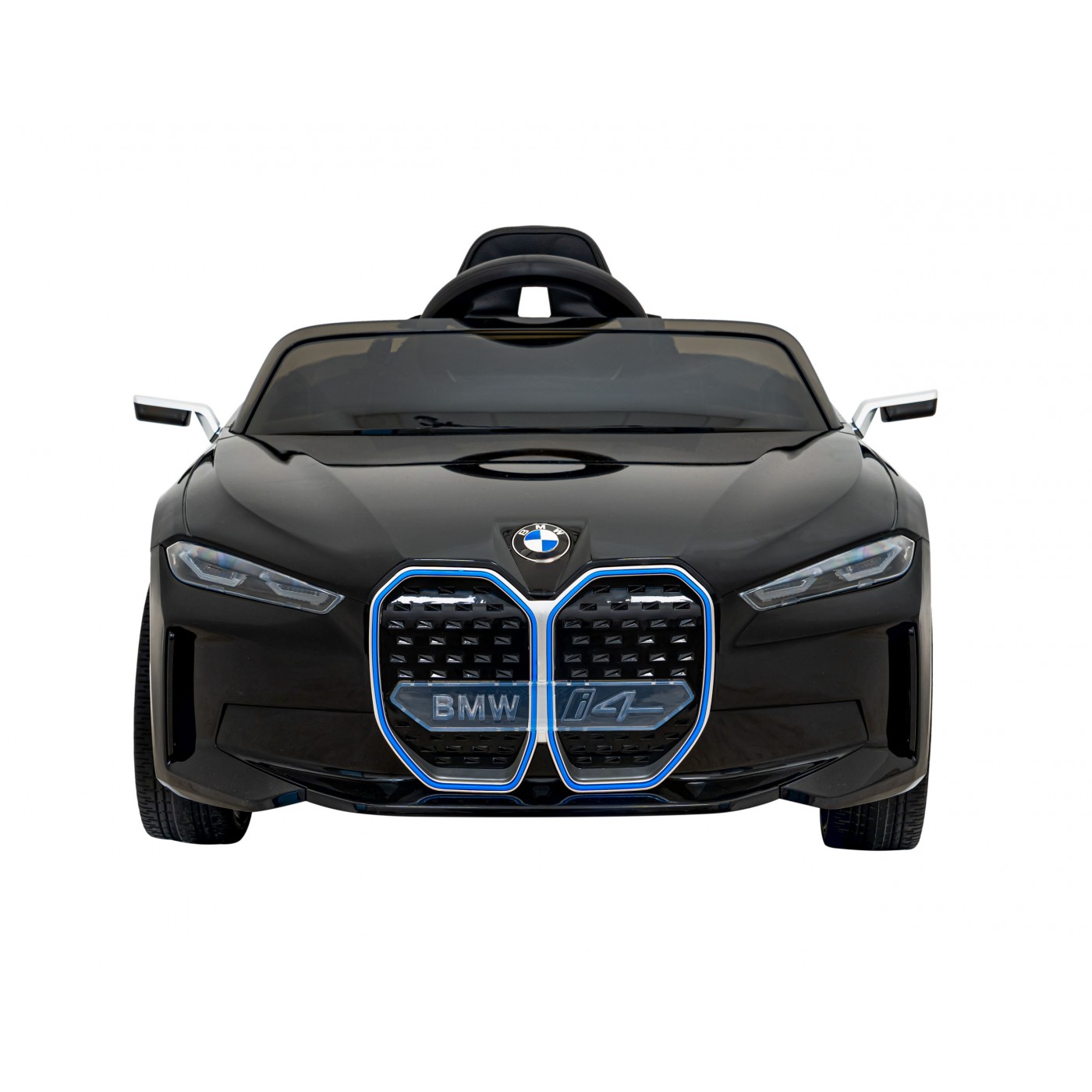 Autíčko BMW I4 na baterii pro děti černé + Slow Start + EVA + Eco-kůže + Audio LED + Dálkové ovládání