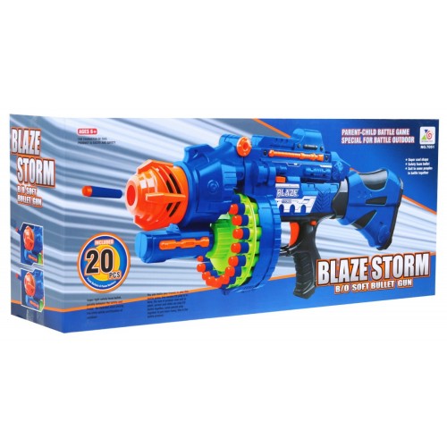 Dětská velká puška 6+ Blaze Storm + 40 dlouhých pěnových kuliček