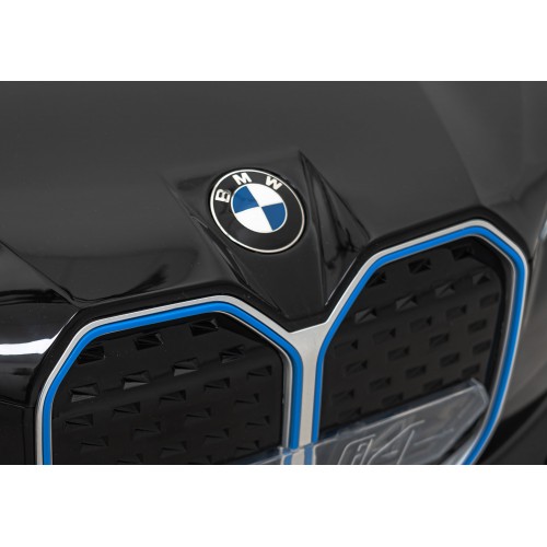 Autíčko BMW I4 na baterii pro děti černé + Slow Start + EVA + Eco-kůže + Audio LED + Dálkové ovládání