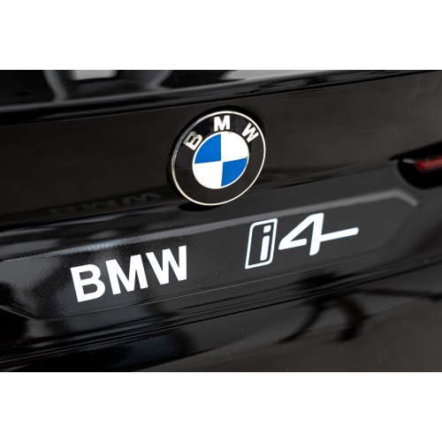 Autíčko BMW I4 na baterii pro děti černé + Slow Start + EVA + Eco-kůže + Audio LED + Dálkové ovládání