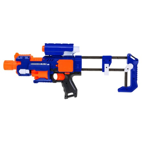 Dětská puška 8 Blaze Storm 20 pěnových kuliček Laser Sight Flask