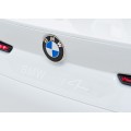 Autíčko BMW I4 na baterii pro děti Bílé + Pomalý start + EVA + Eko-kůže + Audio LED + Dálkové ovládání