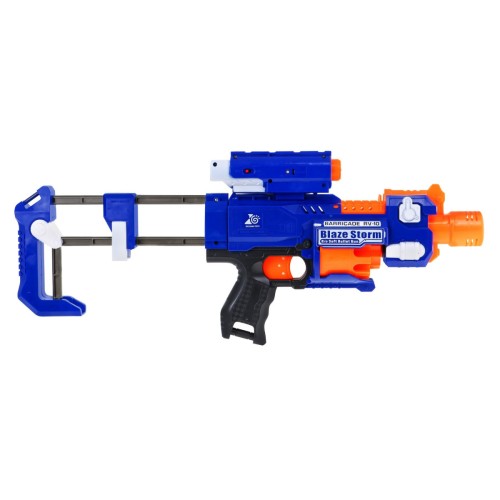 Dětská puška 8 Blaze Storm 20 pěnových kuliček Laser Sight Flask