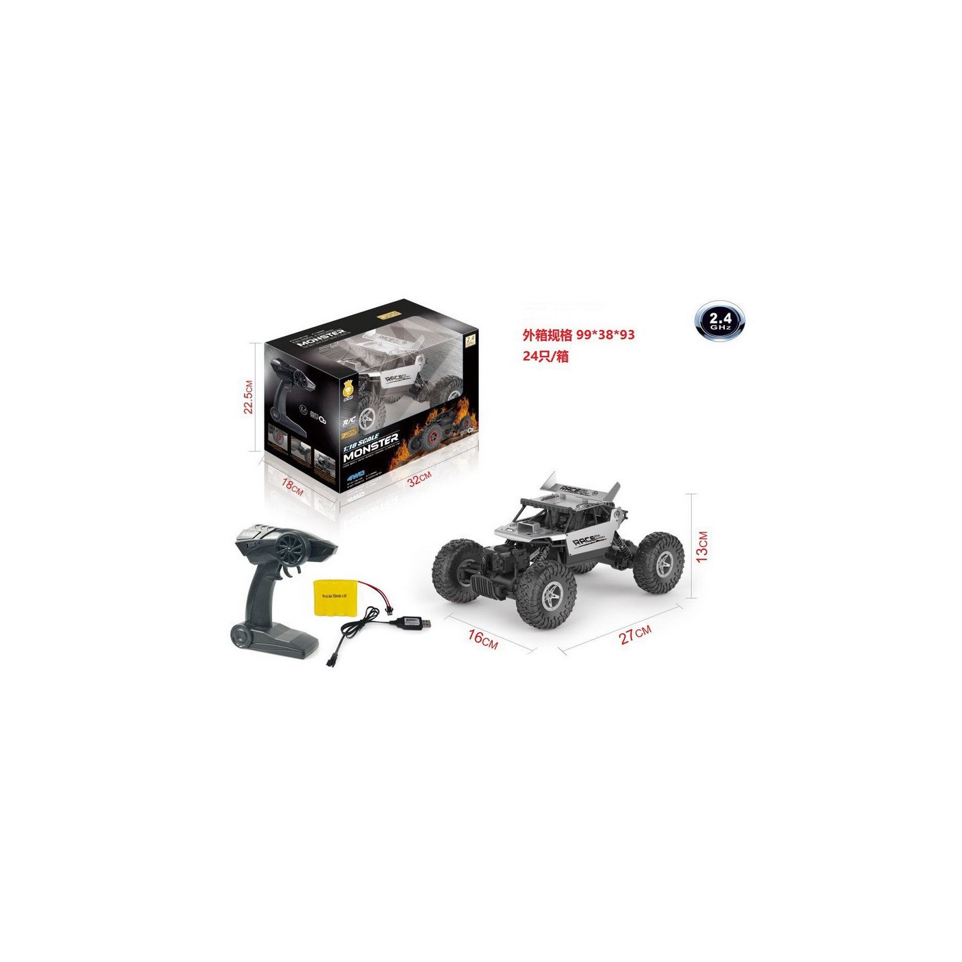 Crawler MONSTER 1:18 2,4GHz