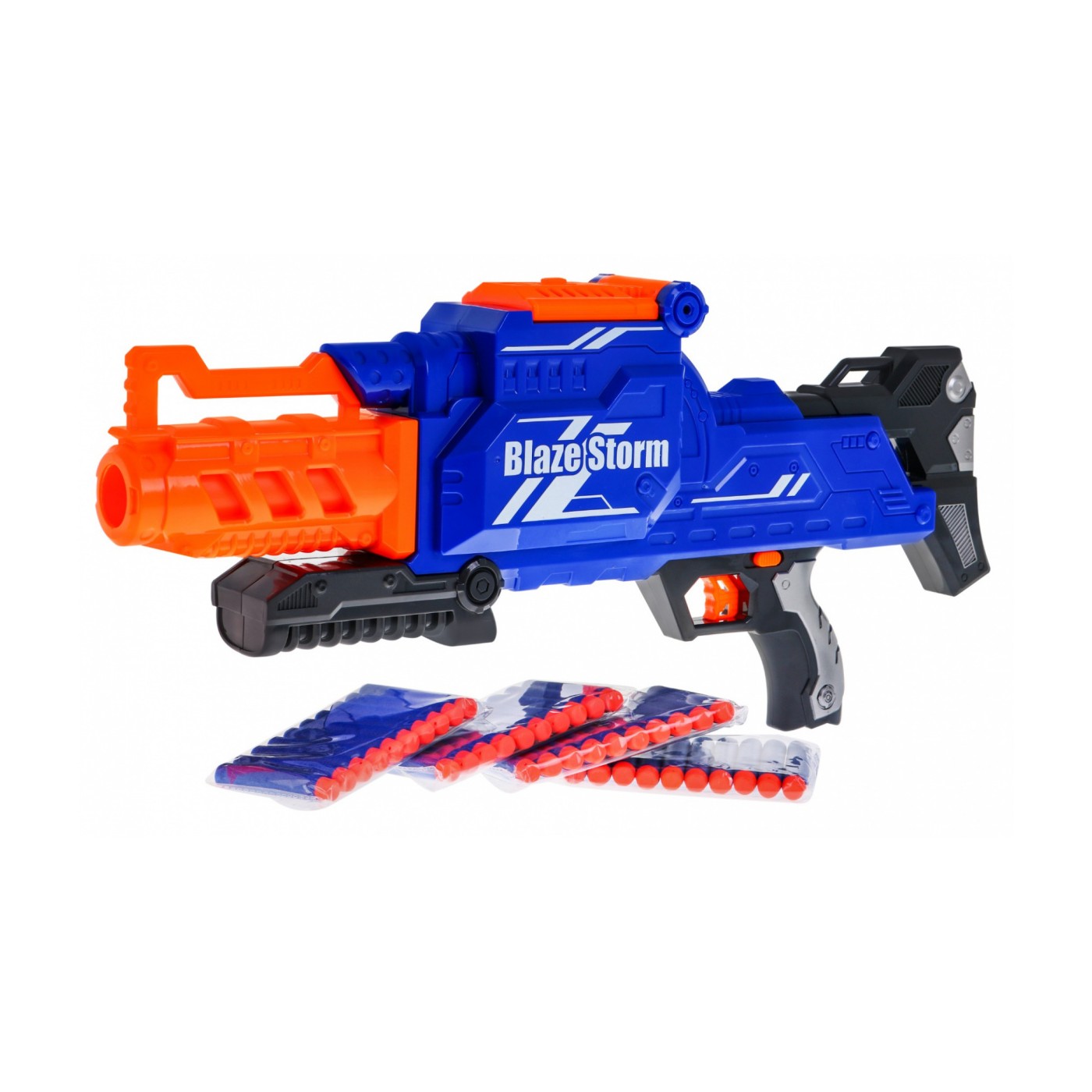 Dětská automatická puška 8+ Blaze Storm + 40 dlouhých pěnových kuliček