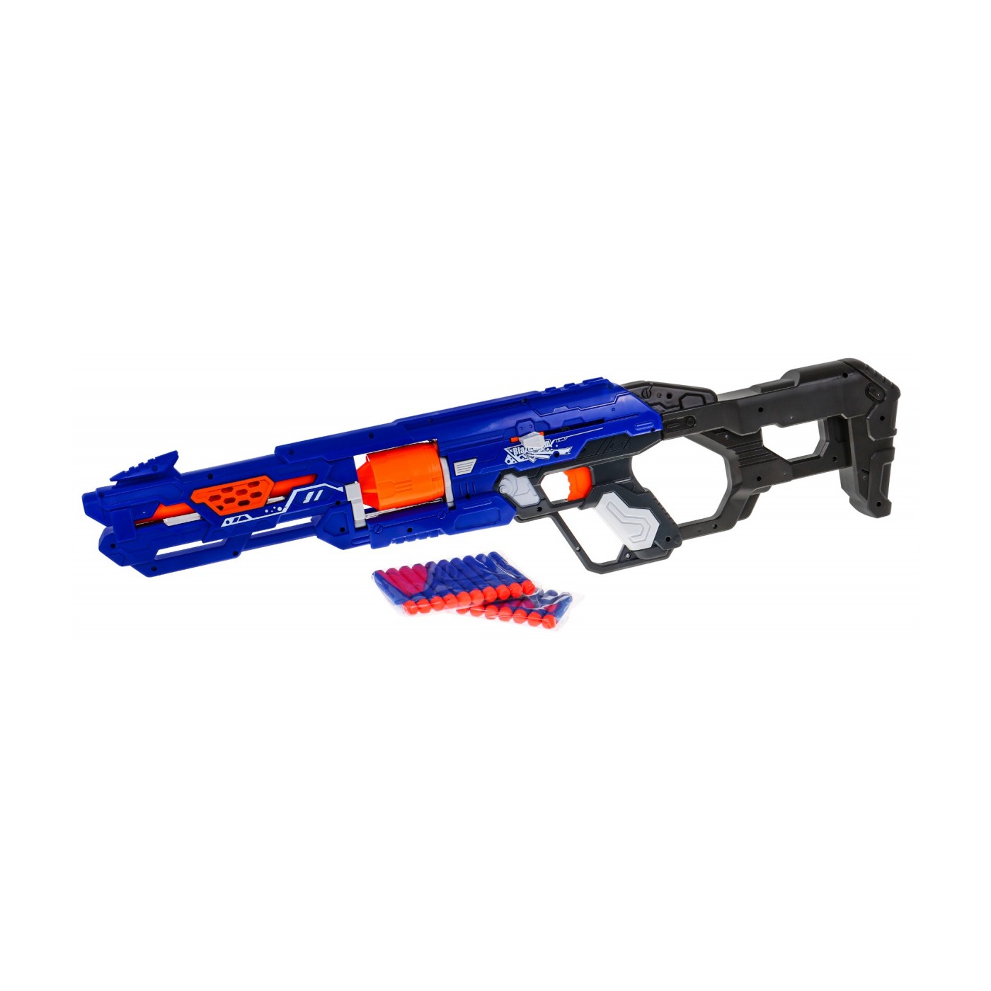 Dětská ruční puška 8+ mechanismus na zip Blaze Storm + 20 dlouhých pěnových kuliček