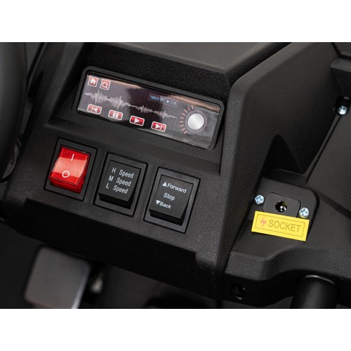 Buggy ATV Strong Racing pro 2 děti Zelená bezkartáčová motorová nafouknutá kola Audio LED