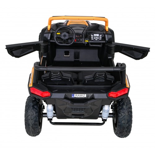 Buggy ATV Strong Racing pro 2 děti zlatý  + Bezkartáčový motor + Nafukovací kola + Audio LED