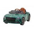 Autíčko Bentley pro děti na baterii Zelené + Dálkové ovládání + EVA + Pomalý start + Audio LED
