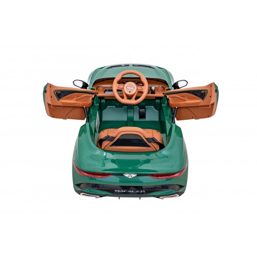 Autíčko Bentley pro děti na baterii Zelené + Dálkové ovládání + EVA + Pomalý start + Audio LED