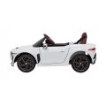 AutíčkoBentley pro děti na baterii Bílé + Dálkové ovládání + EVA + Pomalý start + Audio LED