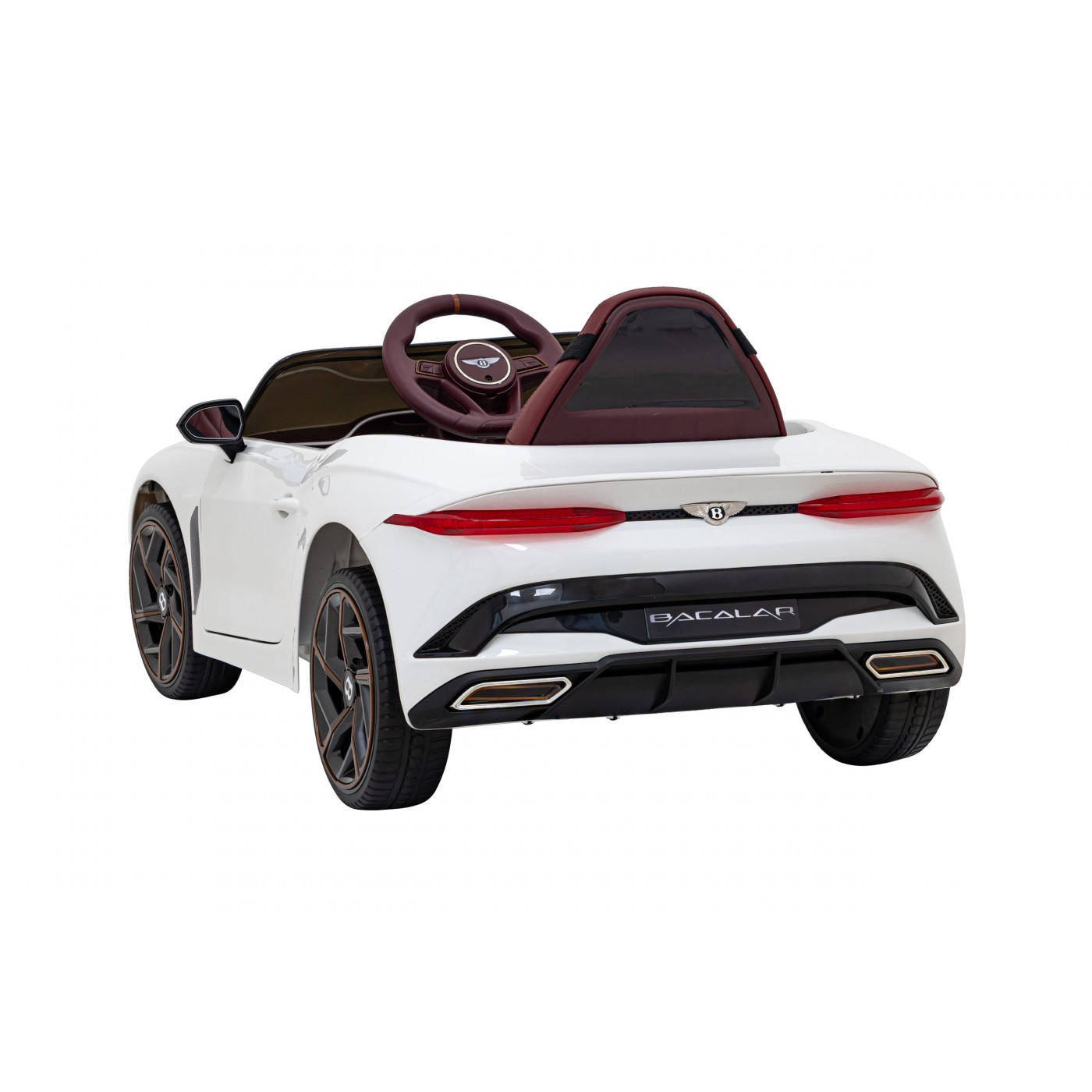 AutíčkoBentley pro děti na baterii Bílé + Dálkové ovládání + EVA + Pomalý start + Audio LED