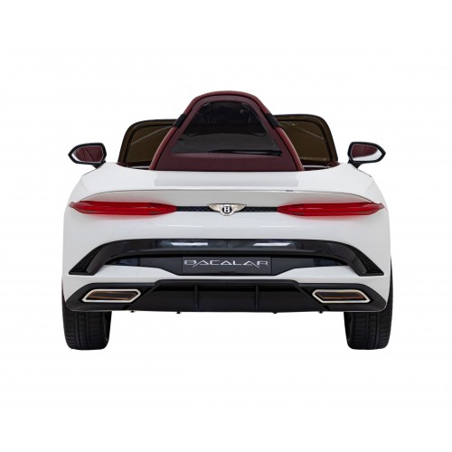 AutíčkoBentley pro děti na baterii Bílé + Dálkové ovládání + EVA + Pomalý start + Audio LED