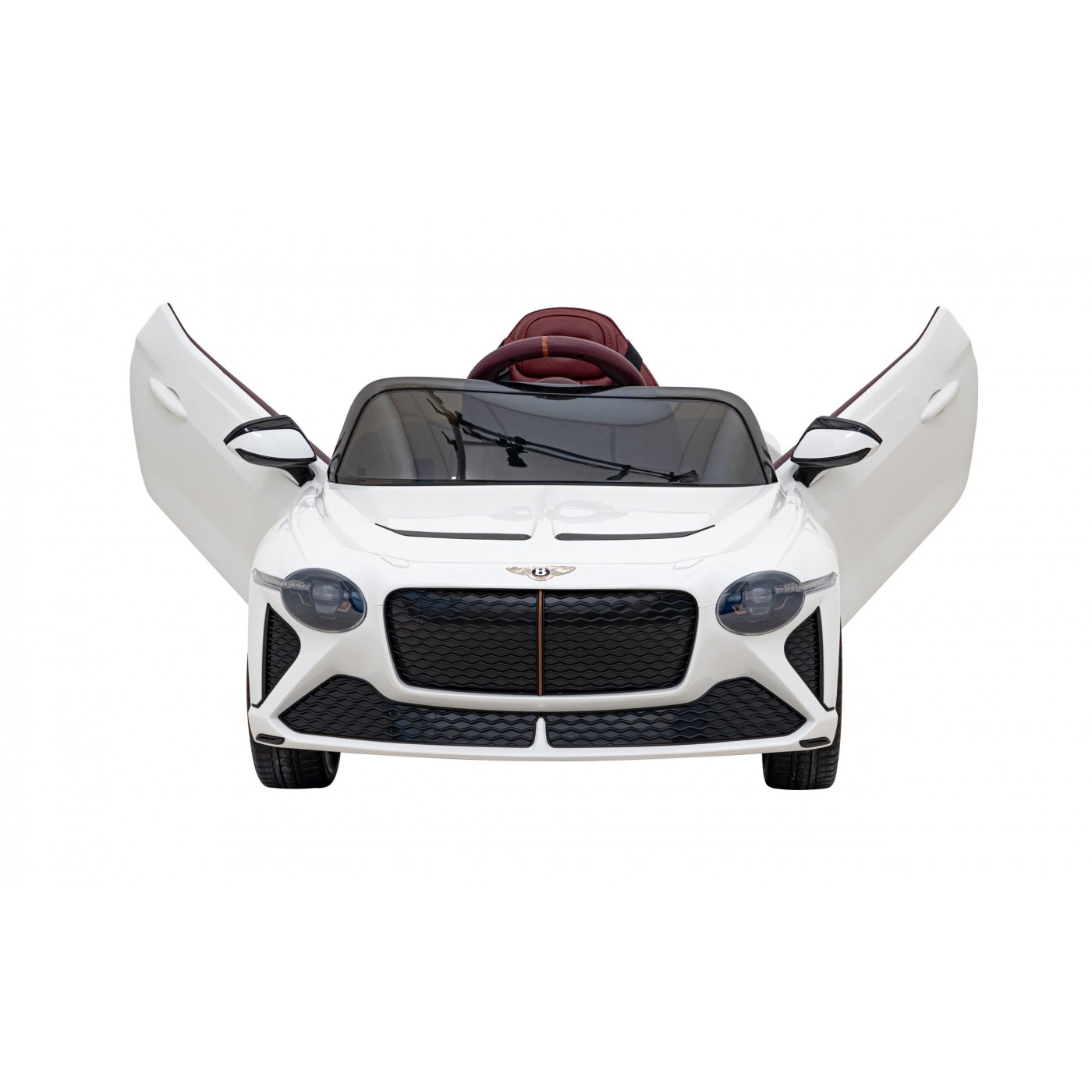 AutíčkoBentley pro děti na baterii Bílé + Dálkové ovládání + EVA + Pomalý start + Audio LED