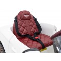 AutíčkoBentley pro děti na baterii Bílé + Dálkové ovládání + EVA + Pomalý start + Audio LED