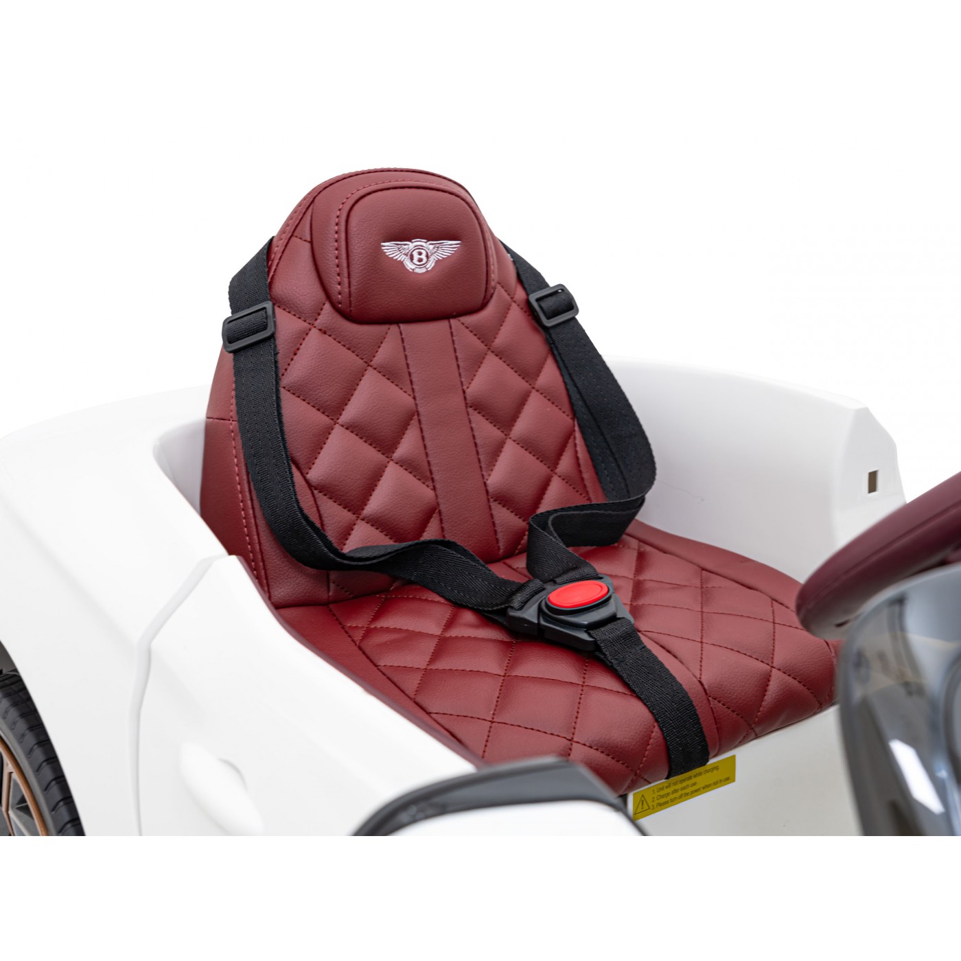 AutíčkoBentley pro děti na baterii Bílé + Dálkové ovládání + EVA + Pomalý start + Audio LED