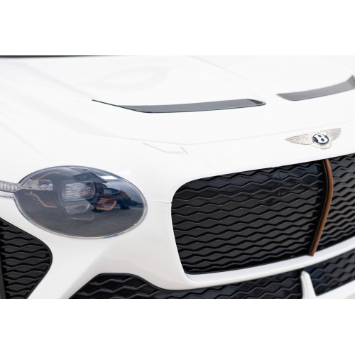 AutíčkoBentley pro děti na baterii Bílé + Dálkové ovládání + EVA + Pomalý start + Audio LED