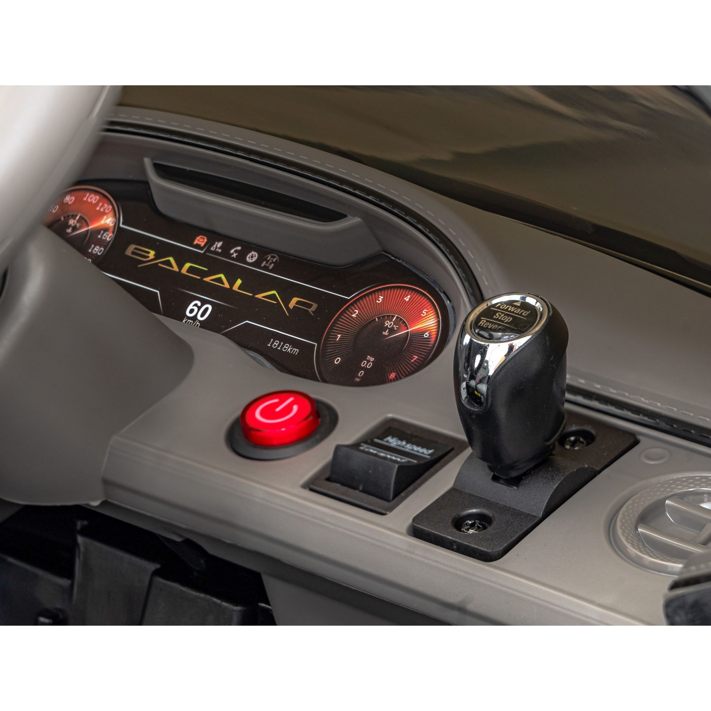 Autíčko Bentley Bacalar pro děti baterie černé + dálkové ovládání + EVA + pomalý start + audio LED