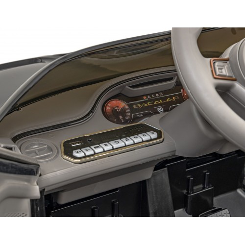 Autíčko Bentley Bacalar pro děti baterie černé + dálkové ovládání + EVA + pomalý start + audio LED