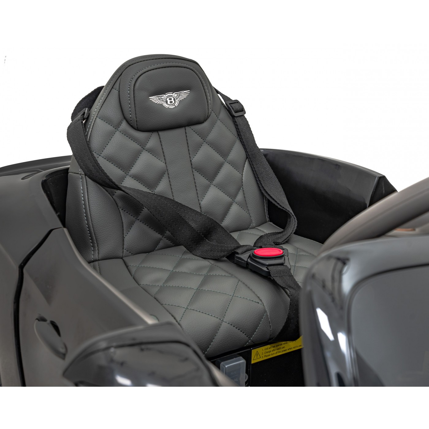 Autíčko Bentley Bacalar pro děti baterie černé + dálkové ovládání + EVA + pomalý start + audio LED
