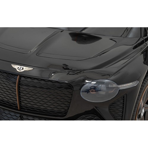 Autíčko Bentley Bacalar pro děti baterie černé + dálkové ovládání + EVA + pomalý start + audio LED