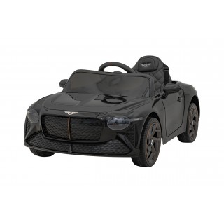 Autíčko Bentley Bacalar pro děti baterie černé + dálkové ovládání + EVA + pomalý start + audio LED