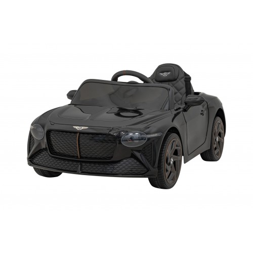 Autíčko Bentley Bacalar pro děti baterie černé + dálkové ovládání + EVA + pomalý start + audio LED