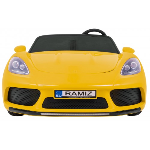 Perfecta Auto dla 2 dzieci Zólta + Pompowane kola + Silnik bezszczotkowy + MP3 LED + Wolny Start