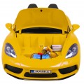 Perfecta Auto dla 2 dzieci Zólta + Pompowane kola + Silnik bezszczotkowy + MP3 LED + Wolny Start