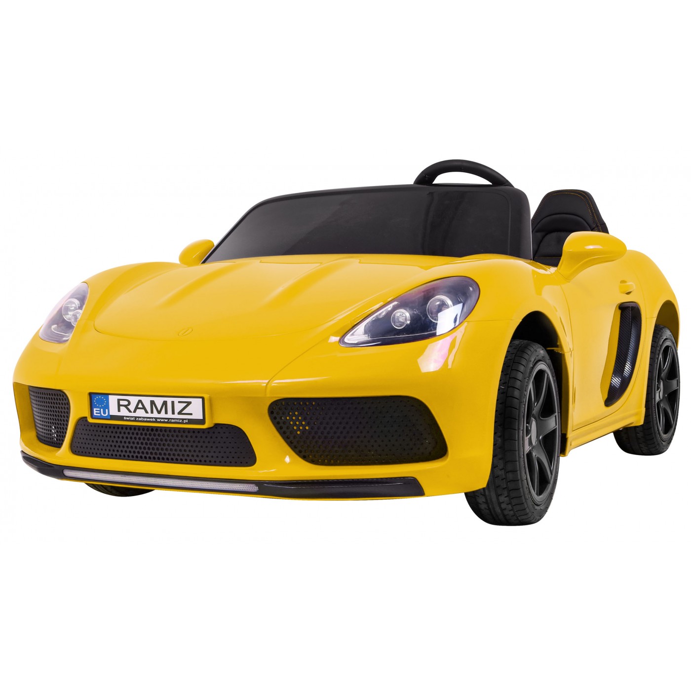 Perfecta Auto dla 2 dzieci Zólta + Pompowane kola + Silnik bezszczotkowy + MP3 LED + Wolny Start