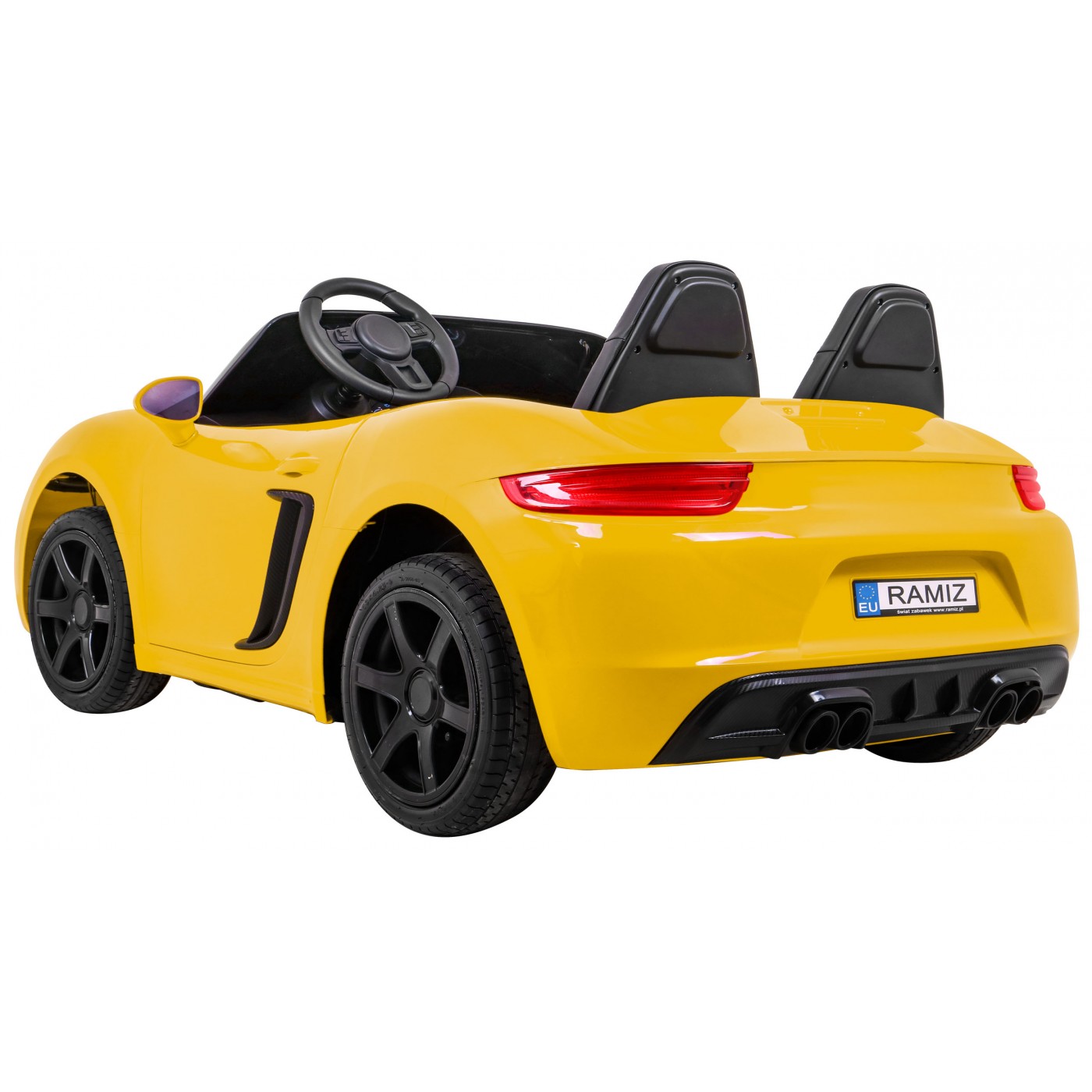 Perfecta Auto dla 2 dzieci Zólta + Pompowane kola + Silnik bezszczotkowy + MP3 LED + Wolny Start